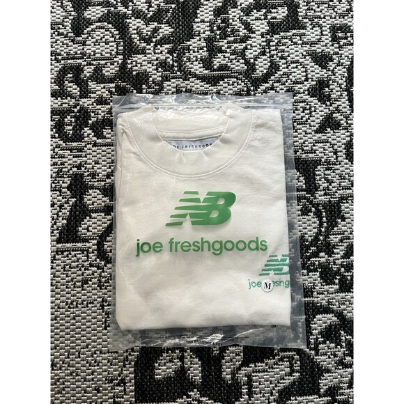 Joe Freshgoods x New Balance Cream Green Outside Clothes T Shirt Size Medium JFG - Picture 3 of 3